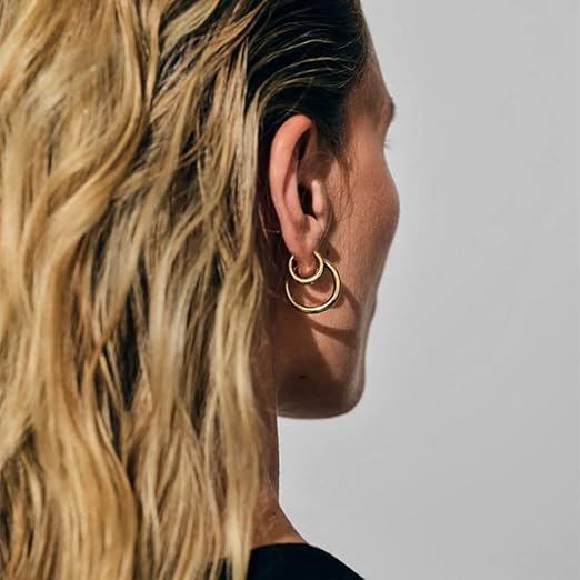 Amazon | TOMWOOD トムウッド Classic Hoops Small Gold